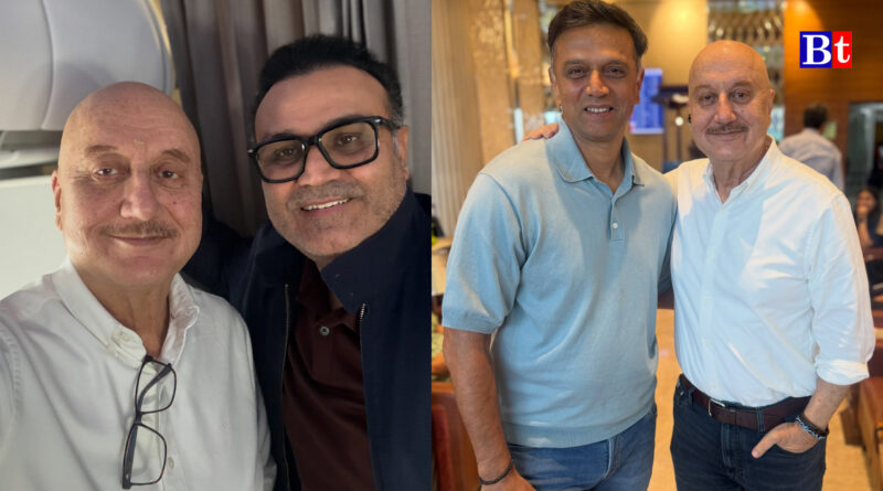 Anupam Kher’s Heartwarming Post on Meeting Dravid and Sehwag Goes Viral